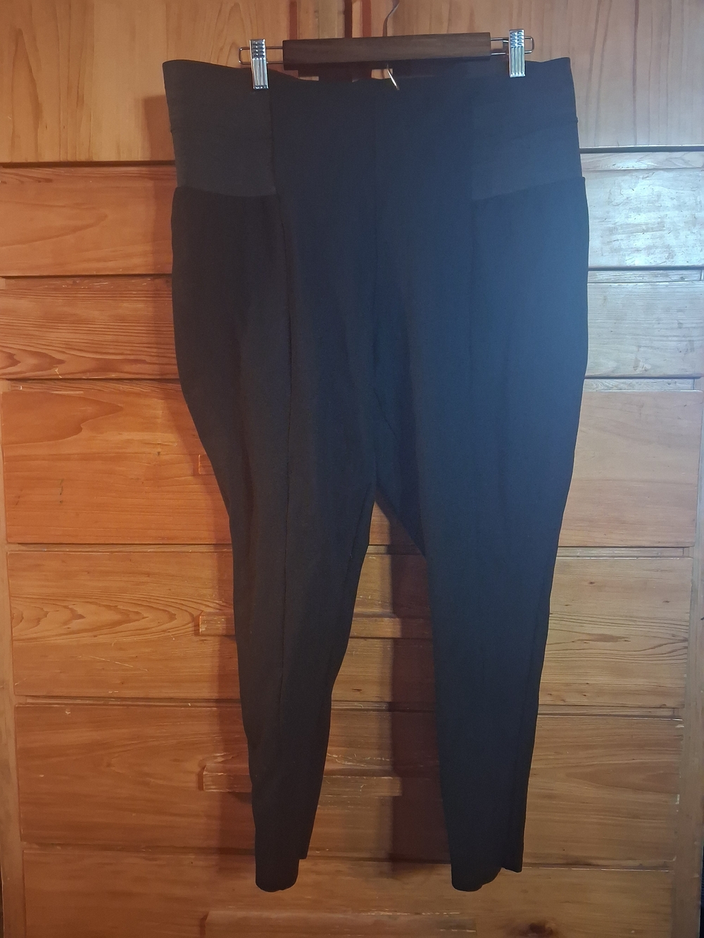 Eloquii Black Ponte Skinny High-Waist Pants